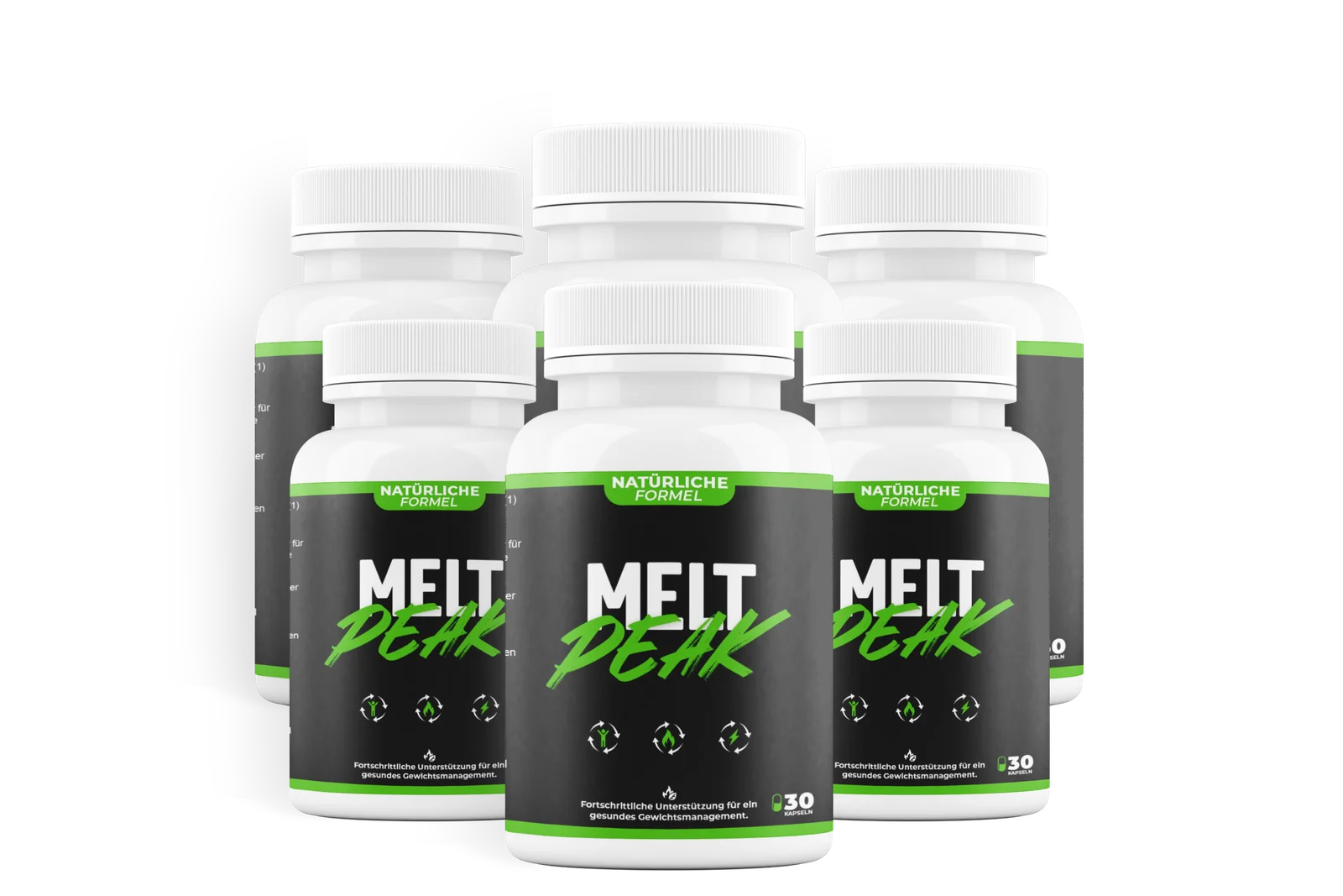 MeltPeak sechs Flaschen
